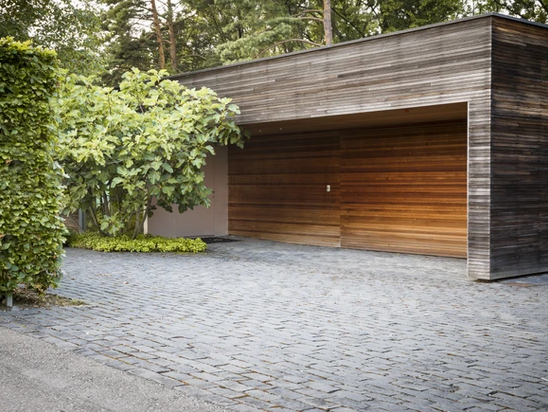 wooden garage